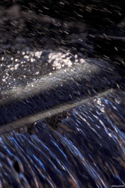 Flowing water