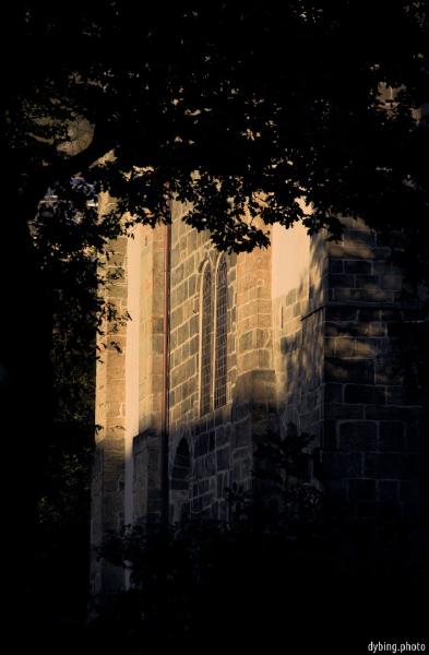 Mariakirken in winter afternoon light - Bergen