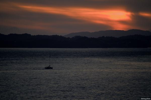 Sunset towards Askøy