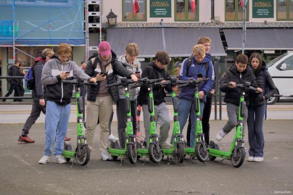 Kids about to ride front teefers deleters
