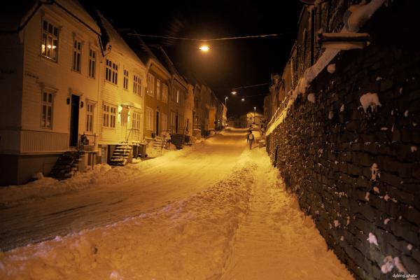 Snow covered street