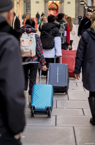 Very late season tourists