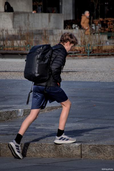 It was close to freezing, yet there is always one...