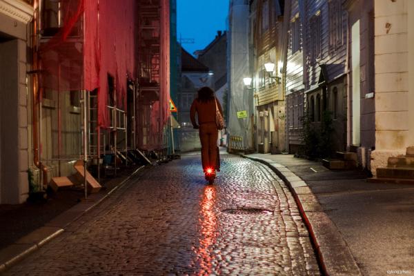 Night time scootering