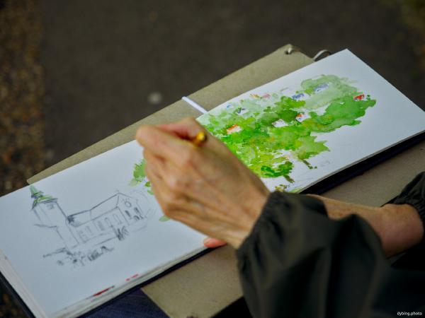 Painting in the park