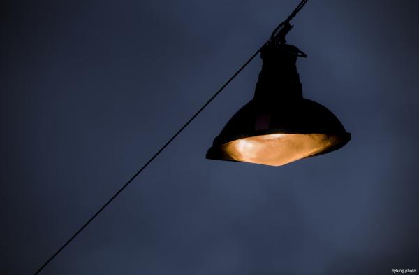 Blue hour streetlight - October