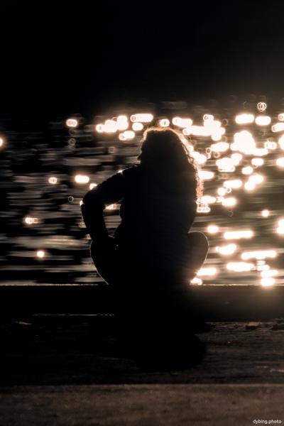 Sitting by harbour - February