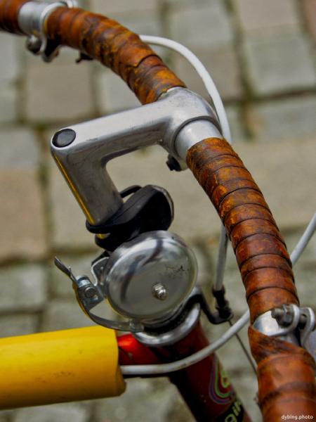 Leather wrapped handlebars - May